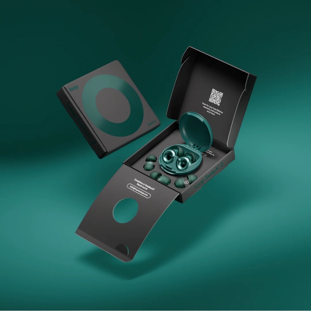 🆕 Loop Switch 2 Earplugs In Emerald Green